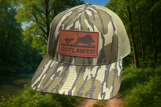 Outlawed - Dark leather patch (Lowland camo)
